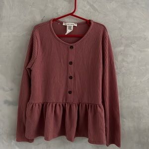 Caution to the Wind, Girls Long Sleeve Top, size 10 NWOT